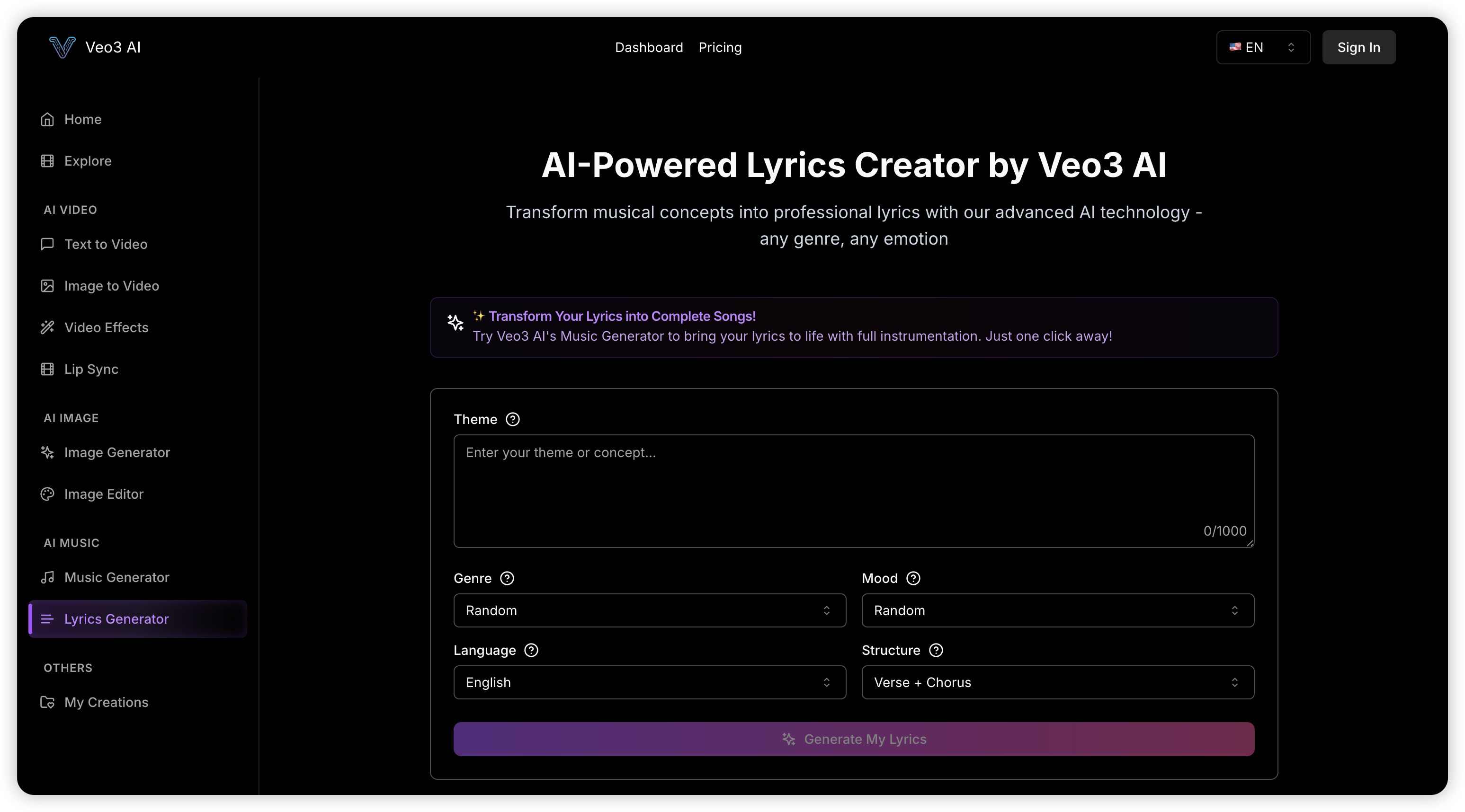 Text to Song